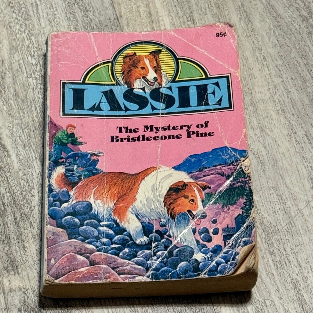 Lassie The Mystery of Bristlecone Pine Vintage Paperback Book 1970s Golden Press